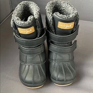 Cat & Jack Black Kids Winter Boots